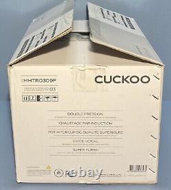 Cuckoo MHTR0309F 3 Cup Twin Pressure Induction Heating Rice Cooker New Open Box