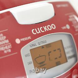 Cuckoo Multi-functional Programmable Six Cup Electric Pressure Rice Cooker, Red