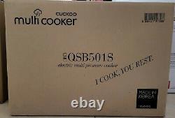 Cuckoo Premium Multi-pressure Cooker CMC-QSB501S, 5 Quarts Copper / White