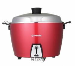 DHL NEW TATUNG TAC-10L-NJR 10-CUP STAINLESS SUS-304 Rice Cooker Pot RED (110V)