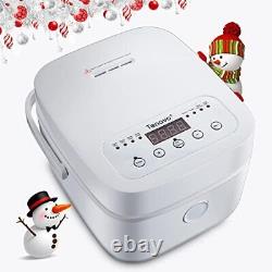 Digital Mini Rice Cooker 4 Cups Uncooked, 2L Rice Cooker Small, Portable Rice