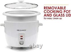 ERC-003 Electric Rice Cooker with Automatic Keep Warm Makes Soups, Stews