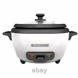 Electric Rice Cooker 6 Cup Automatic Keep Warm Non Stick Rice Pot Small White