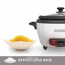Electric Rice Cooker 6 Cup Automatic Keep Warm Non Stick Rice Pot Small White