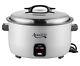 Electric Rice Cooker Warmer 124 Cups Stainless Steel Sturdy Handles 3000 W