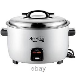 Electric Rice Cooker Warmer 90 cups Stainless Steel Sturdy Handles 2,650 Watts