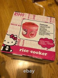 HELLO KITTY Pink 8 Cup Rice Cooker NIB