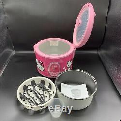 Hello Kitty APP-43209 Rice cooker 1.5 qt/ Up To 8 Cups Of Rice RARE
