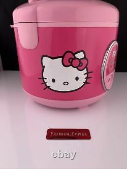 Hello Kitty Pink 1.5 QT 8 Cup Rice Cooker Steamer Tested And Working