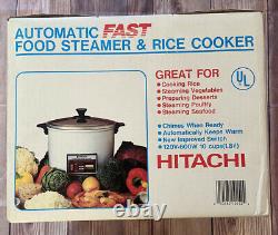 Hitachi Chime-O-Matic Model RD-6103 10-Cup Rice Cooker Food Steamer Brand New