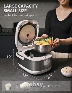 Induction low-carbon rice cooker steamer 5.5 cups undercooked rice cooker, white