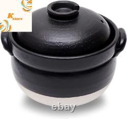 Japanese DONABE Clay Rice Cooker Pot Earthenware Made in Japan for 2 to 3 Cups w