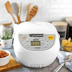 Japanese Tiger 5.5-Cup Micom Rice Cooker & Warmer Stainless Steel Brand New