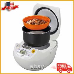 Japanese Tiger 5.5-Cup Micom Rice Cooker & Warmer Stainless Steel Pot NEW