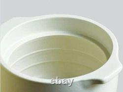 KINTO KAKOMI Rice Cooker Ceramic Pot Donabe White 2 Cups Japan F/S
