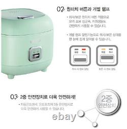 KOREA Poong Nyun, MONO Minimal Electric Rice cooker 3 person One touch Mint