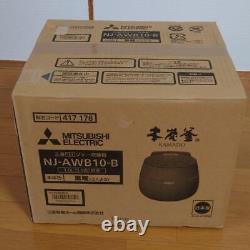 MITSUBISHI ELECTRIC IH Rice Cooker 5.5cups KAMADO NJ-AWB10-B Black NEW