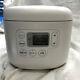 Muji Mj-rc3a 3 Cups Rice Cooker White With Place Rice Paddle From Japan Fs