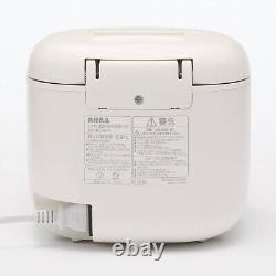 MUJI Rice Cooker MJ-RC3A3 White withRice Scoop Holder Can cook 3 cups of rice