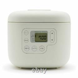 MUJI Rice cooker 3 cups with rice scoop paddle on top MJ-RC3A white From Japan
