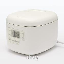 MUJI rice cooker with rice scoop holder, 3 cups, white MJ-RC3A3/12829065