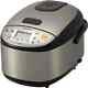 Micom Rice Cooker & Warmer For Kitchen, 3-cups (uncooked), Stainless Black