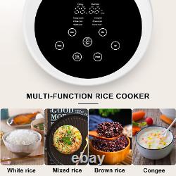 Mini Rice Cooker 3 Cups Uncooked (6 Cooked), Portable Rice Cooker Small for 1-2