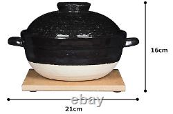 NAGATANIEN Kamado San NCT-03 Donabe Rice Cooker 2cups 21cm