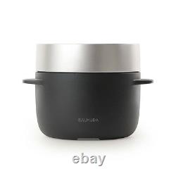 NEW BALMUDA The Gohan 3 cups Exclusive Rice Cooker Cookware K03A-BK K03ABK Black
