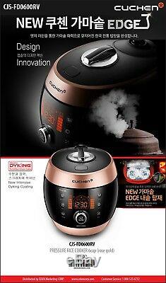 NEW CUCHEN CJS-FD0600RV Pressure Rice Cooker 6cup Touch LED 110V, Rosegold
