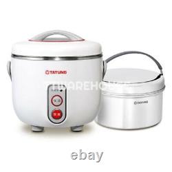 NEW TATUNG TAC-03DW-NW 3-Cup Indirect Heat Rice Cooker Steamer WHITE (AC110V)