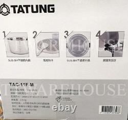 NEW TATUNG TAC-11F-M 10-CUP 304 Stainless Indirect Heating Rice Cooker (110V)