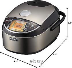 NP-NWC10XB Pressure Induction Heating Rice Cooker & Warmer, 5.5 Cup, Stainless B