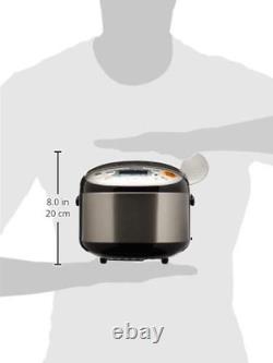 NS-LGC05XB Micom Rice Cooker & Warmer, 3-Cups (Uncooked), Stainless Black