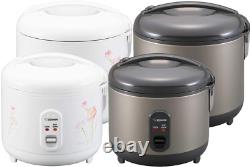 NS-RPC10HM Rice Cooker and Warmer, 5.5-Cup (Uncooked), Metallic Gray