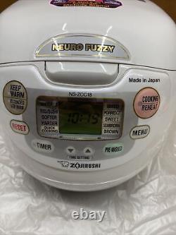 NS-ZCC18-WZ Rice Cooker Zojirushi 120V / 1000W 10 cups 1.8L from Japan