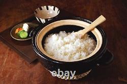 Nagatani-en Kamado-san 3 Rice Cup Size Donabe Rice cooker CT-01 F/S New Japan