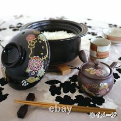 New Hello Kitty Banko-yaki 2 Cups Rice Cooker chrysanthemum Sanrio FROM Japan