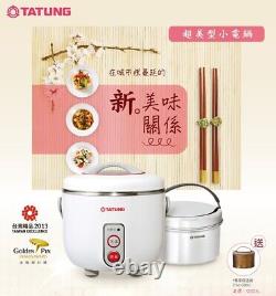 New Tatung TAC-03DW 3-Cup Indirect Heat Rice Cooker Steamer and Warmer AC110V