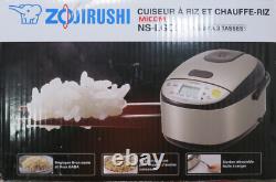 New Zojirushi Micom 3-Cup Rice Cooker And Warmer NS-LGC05