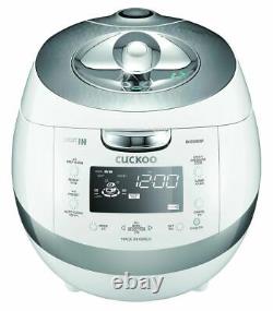 OB Cuckoo CRP-BHSS0609F Pressure Rice Cooker 6 Cups Stainless-Steel Pot White