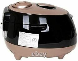 OB Cuckoo CRP-M1077S Pressure Rice Cooker, 10 Cups, Brown/Black