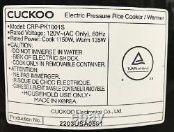 OB Cuckoo CRP-PK1001S Pressure Rice Cooker, 10 Cups, Black