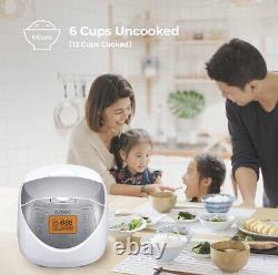 OB Cuckoo CR-0632F Multifunctional Rice Cooker & Warmer, 6-Cups uncooked White