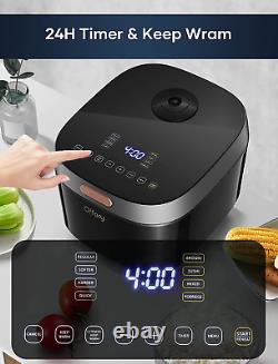 Offacy Rice Cooker, Smart Multi-Function Touch Panel, 8 Cups Uncooked, 24-H Auto