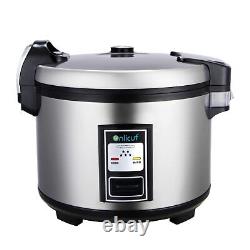 Onlicuf Commercial Rice Cooker 70-Cup Cooked (35-Cup Uncooked) Stainless Stee