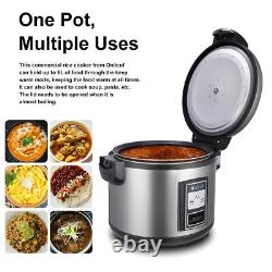 Onlicuf Commercial Rice Cooker 70-Cup Cooked (35-Cup Uncooked) Stainless Stee