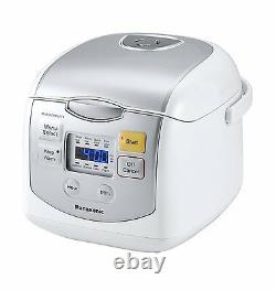 PANASONIC 4-Cup uncooked Microcomputer Controlled Rice Cooker SR-ZC075W Silver
