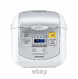PANASONIC 4-Cup uncooked Microcomputer Controlled Rice Cooker SR-ZC075W Silver