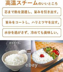 Panasonic IH Rice Cooker SR-SZ100-W 1.0L(5 cups) 100V Japan Domestic Silver